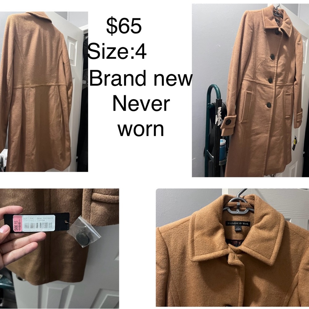 New York & Company Camel Trench Coat